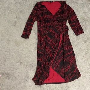 Faux wrap dress